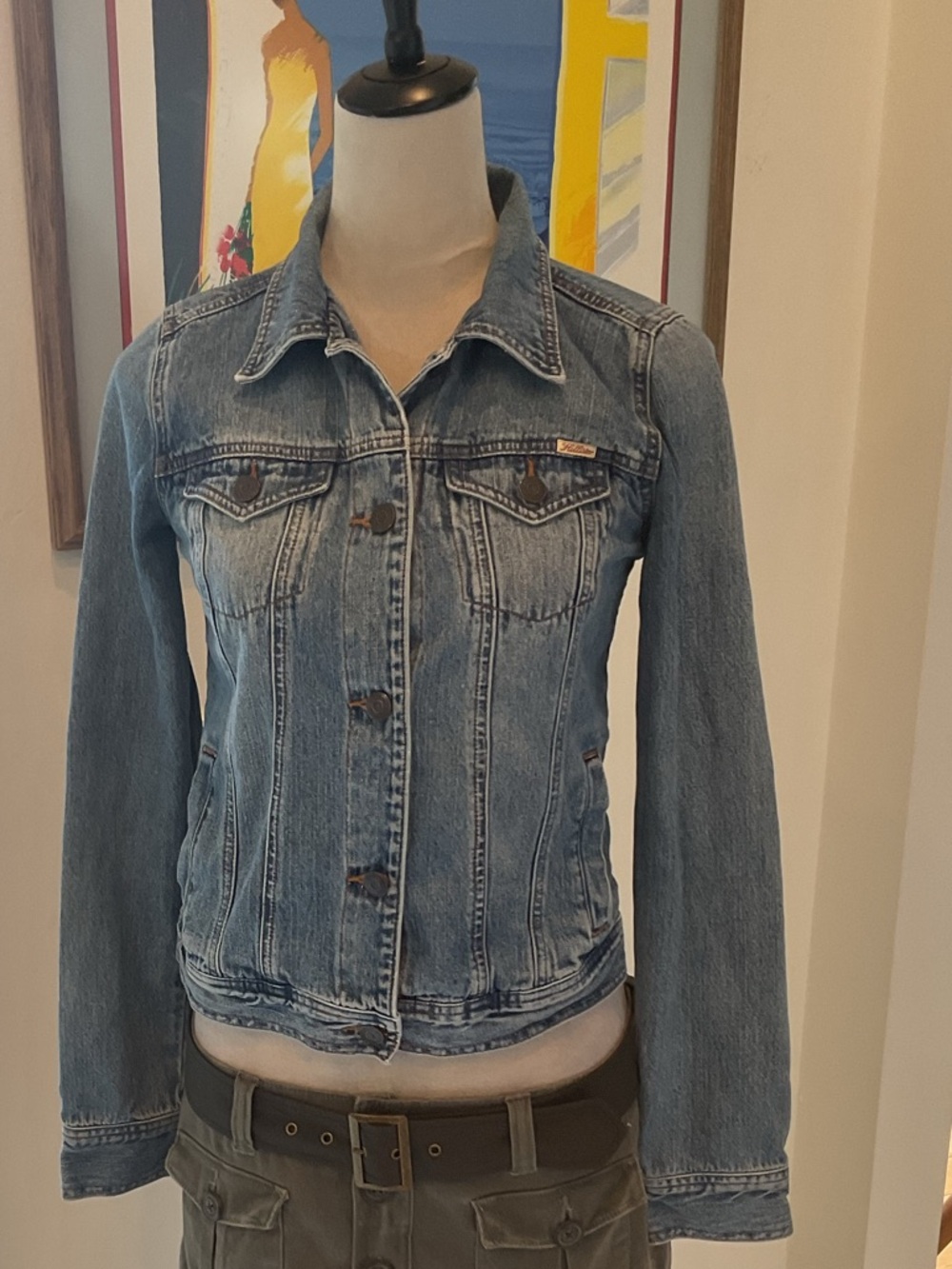 Vintage Hollister Light Blue Denim Jean Jacket